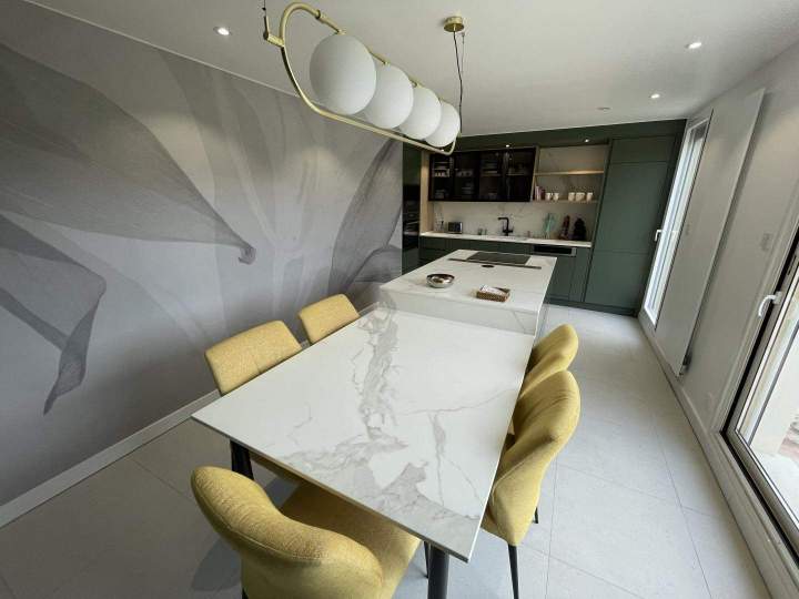 Plan de travail professionnel en marbre Coubert